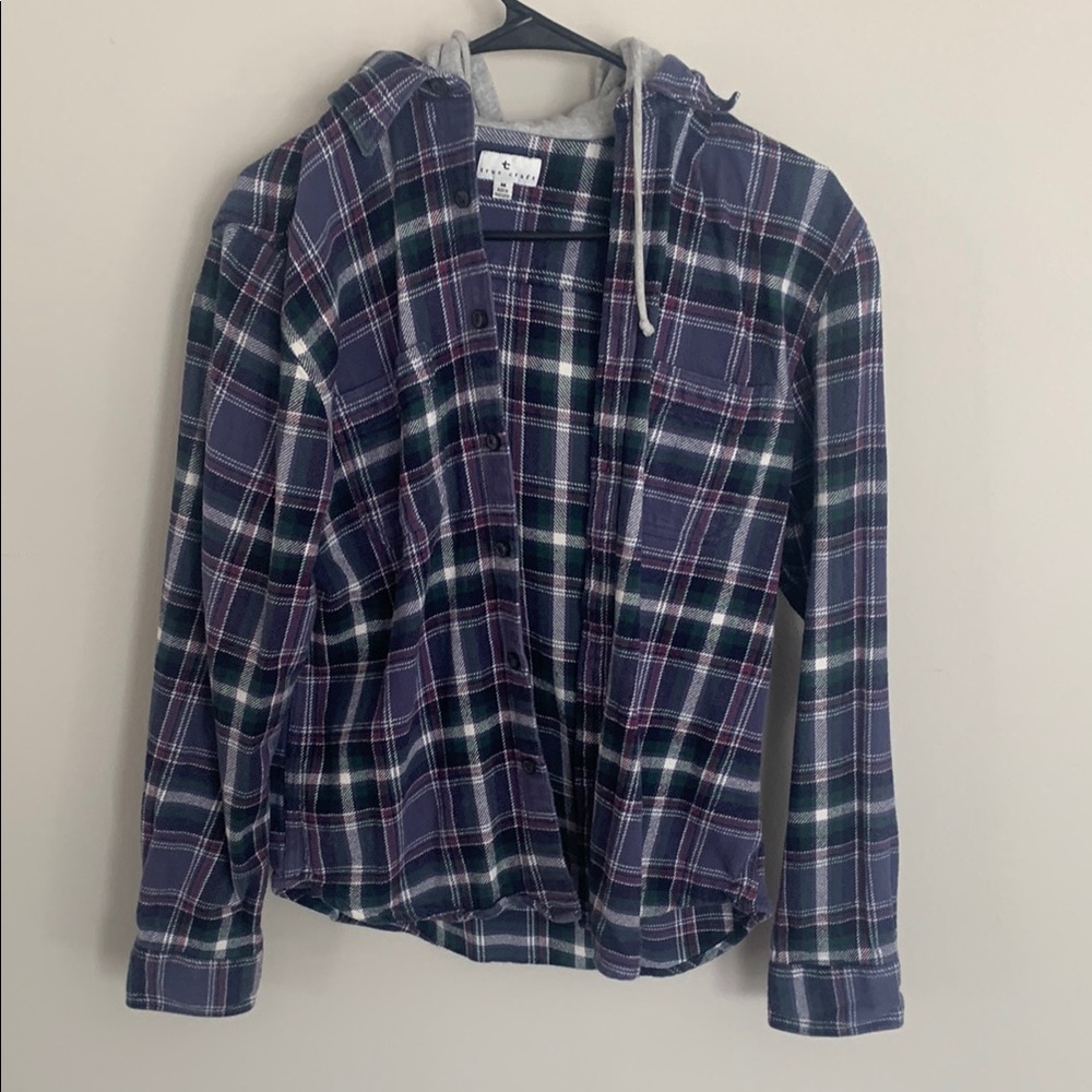 Plaid Hooded Flannel